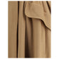 Beige Camel Hair  Midi Skirt