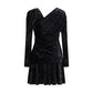 Black Recycled Polyester Cocktail Dress