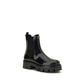 Black Rubber Ankle Boots