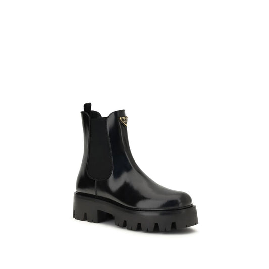 Black Rubber Ankle Boots