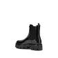 Black Rubber Ankle Boots