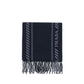 Blue Fleece Wool Scarf