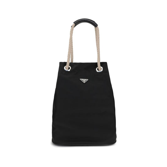 Black Recycled Polyamide Shoulder Bag