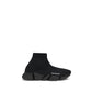 Black Rubber Athletic Sneakers