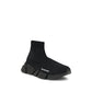 Black Rubber Athletic Sneakers