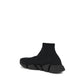 Black Rubber Athletic Sneakers