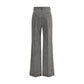 Gray Wool Casual Pants