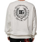 White DG Logo Crew Neck Sweatshirt Sweater
