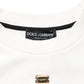 White DG Logo Crew Neck Sweatshirt Sweater