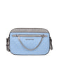 Light Blue Fabric Crossbody Bags