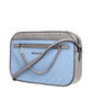 Light Blue Fabric Crossbody Bags