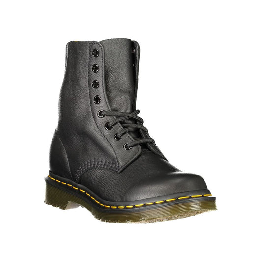 Black Leather Unisex Boot
