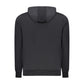 Black Cotton Men's Hooded Sweatshirt