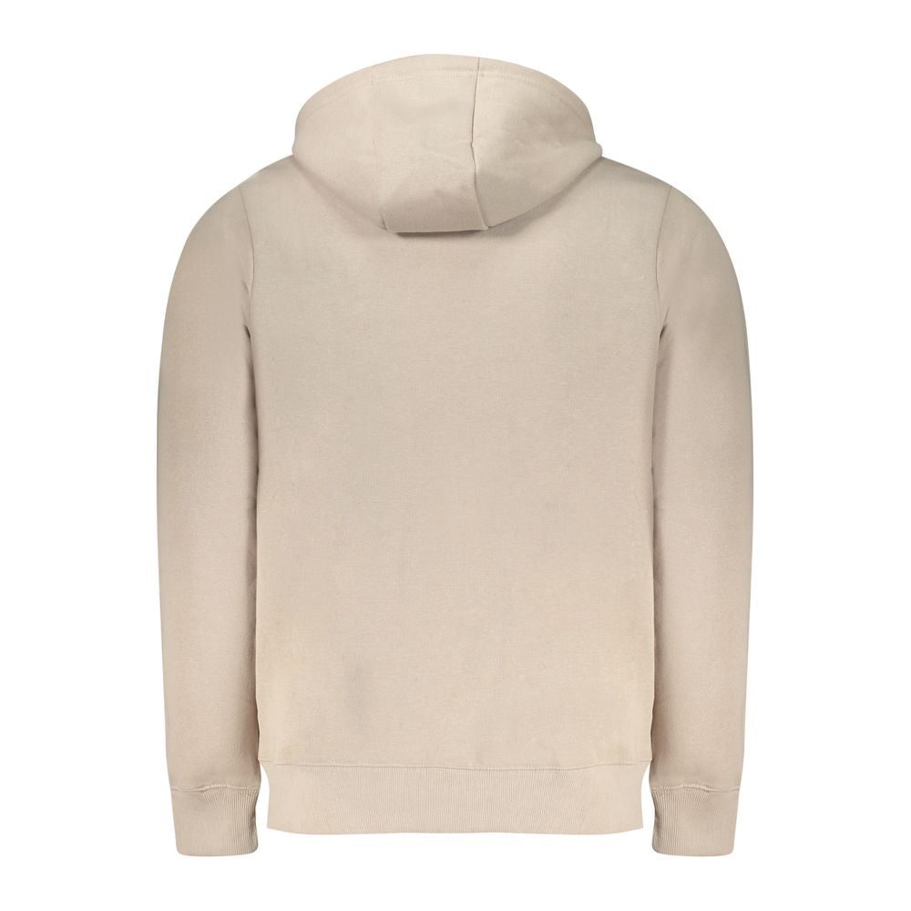Beige Cotton Men's Hoodie
