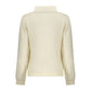 White Cotton Women Sweatshirt