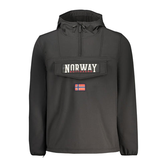 Black Polyester Men's Jacket
