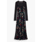 Black Polyester Women's Dress