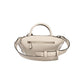 Beige Polyurethane Women's Handbag
