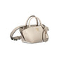 Beige Polyurethane Women's Handbag