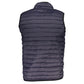 Blue Polyamide Sleveless Jacket