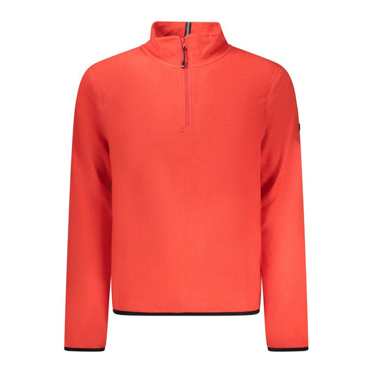 Red Polyester Men's Sweatshirt