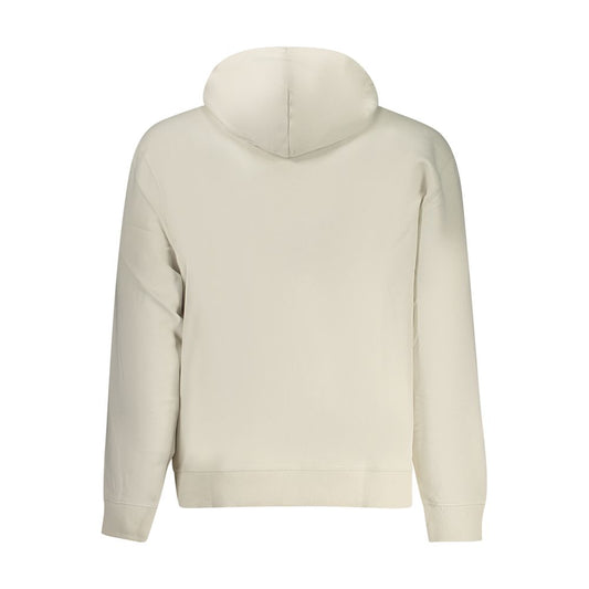 Beige Cotton Men's Hoodie
