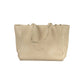 Beige PVC Women Handbag