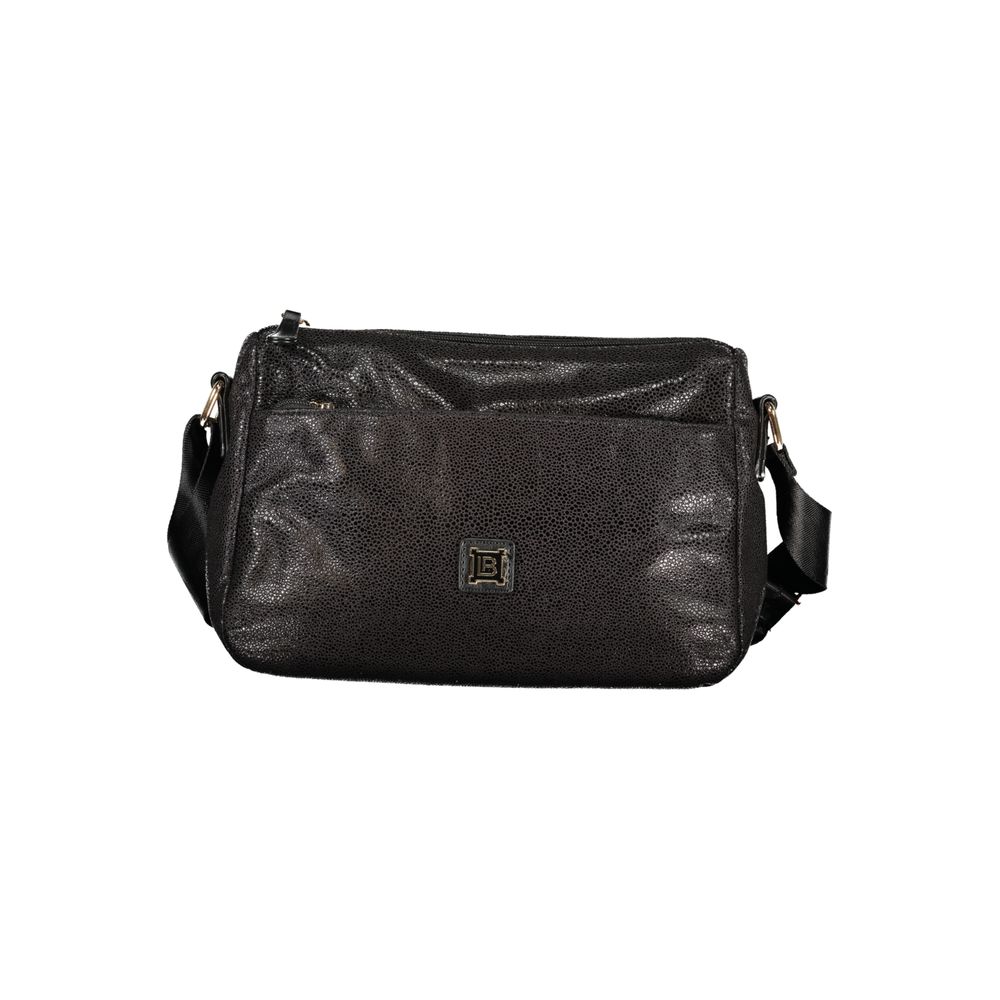 Black Polyester Women's Handbag