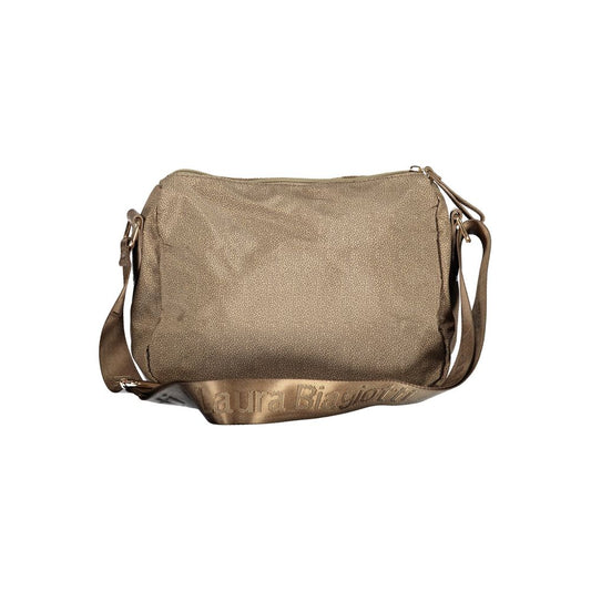 Beige Polyester Women Handbag