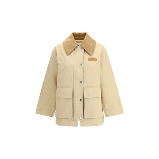 Beige Cotton Coat