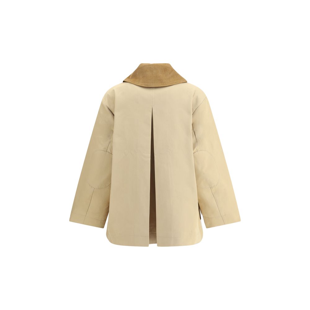 Beige Cotton Coat