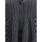 Gray Wool Cardigan