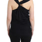 Elegant Black Tank Top with Logo Detail