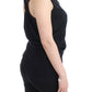 Elegant Black Tank Top with Logo Detail