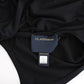 Elegant Black Tank Top with Logo Detail