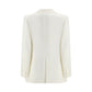 White Silk Blazer