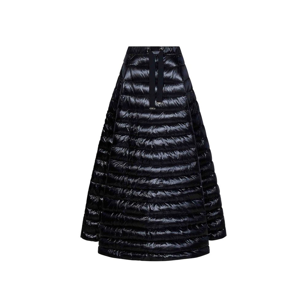 Black Polyamide Long Skirt