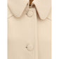 Cream Fleece Wool Coat