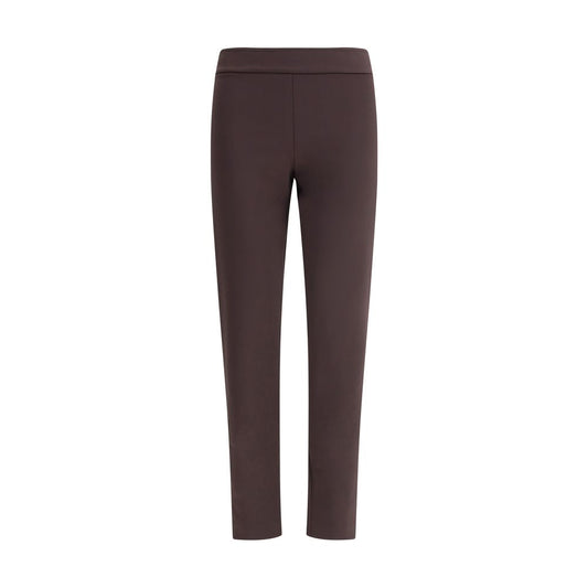Brown Polyamide Casual Pants