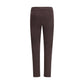 Brown Polyamide Casual Pants