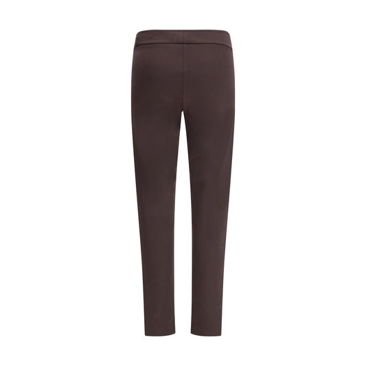 Brown Polyamide Casual Pants