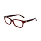 Burgundy Plastic Glasses (Frames)