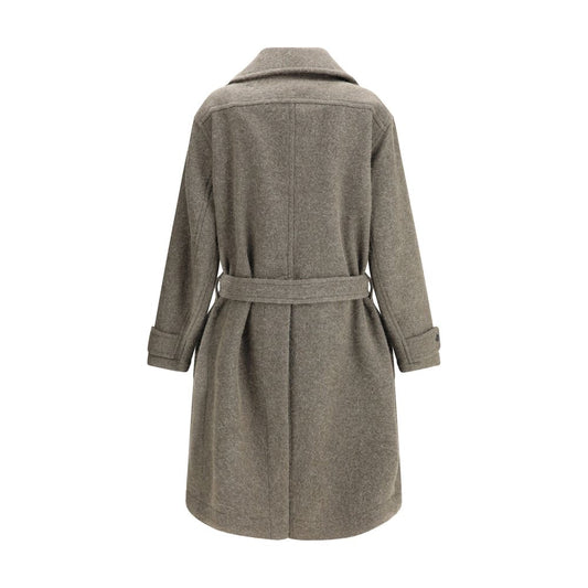 Bicolor Wool Coat