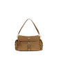 Brown Recycled Polyamide Shoulder Bag