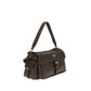 Brown Recycled Polyamide Shoulder Bag