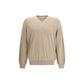 Beige Fleece Wool Sweatshirt