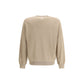 Beige Fleece Wool Sweatshirt