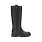 Black Calf Leather Bos Taurus Ankle Boots