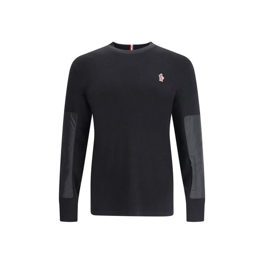 Black Polyamide Sweatshirt