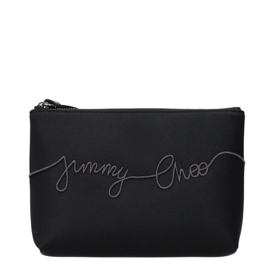 Black Satin Clutch Bag
